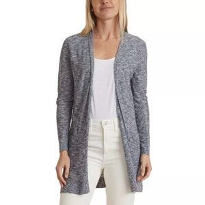 Marine Layer Nantucket Lightweight Cardigan Sweater Navy Heather